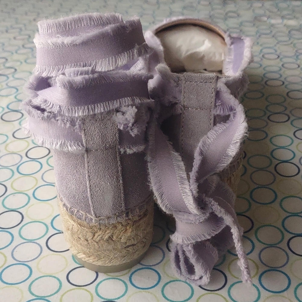 FREE PEOPLE Destino Suede Lace-up Espadrilles - Picture 9 of 12